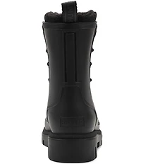 Hunter Women's Diana Shearling Combat Rain Boots