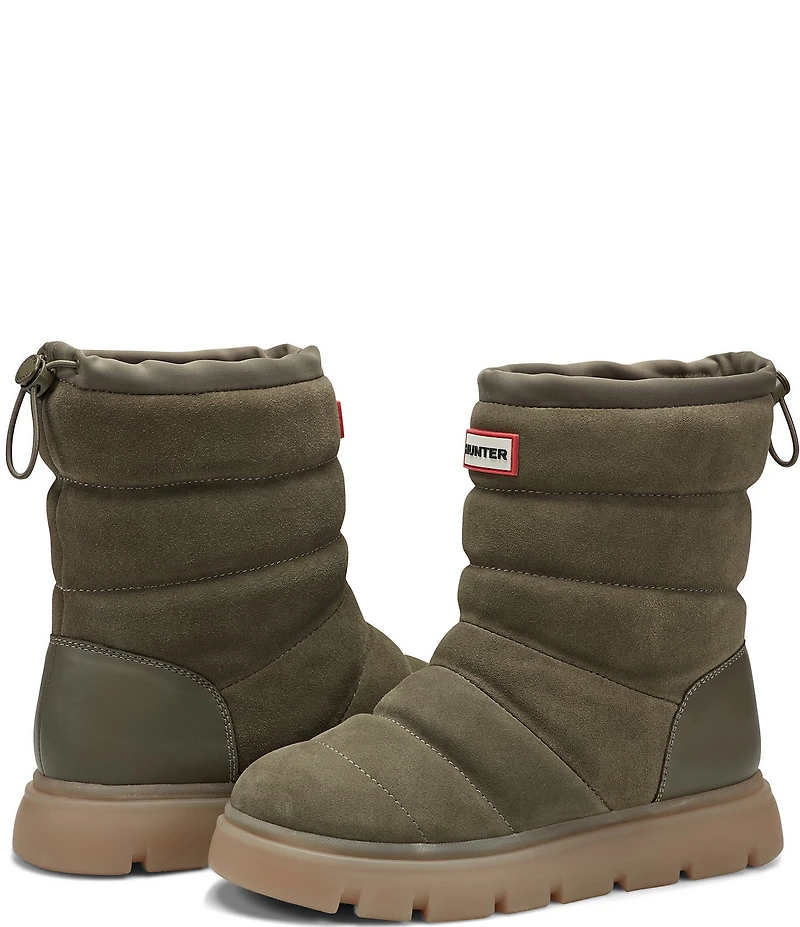 Hunter Women's Maribel Quilted Waterproof Suede Boots