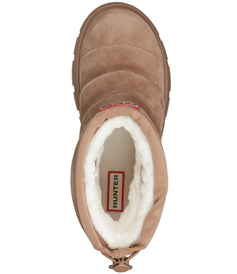 Hunter Women's Maribel Quilted Waterproof Suede Boots