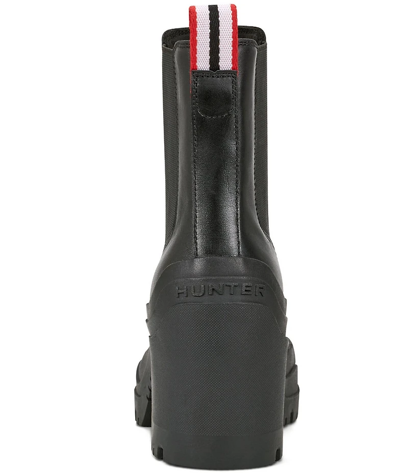 Hunter Women's Miana Leather Heeled Waterproof Chelsea Boots