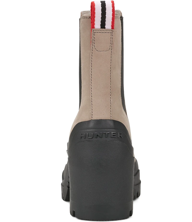 Hunter Women's Miana Suede Heeled Waterproof Chelsea Boots