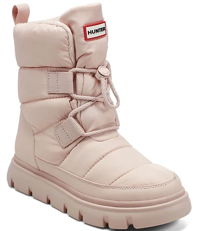 Hunter Women's Moon Waterproof Puffy Lace Up Boots