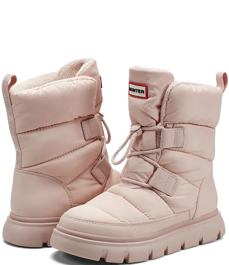 Hunter Women's Moon Waterproof Puffy Lace Up Boots