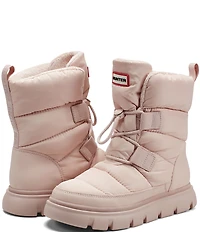 Hunter Women's Moon Waterproof Puffy Lace Up Boots