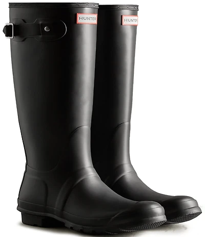 Hunter Women's Original Matte Buckle Strap Rain Boots