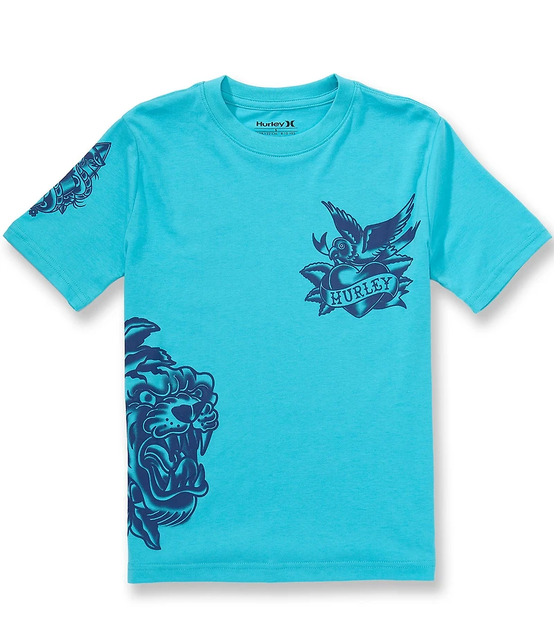 Hurley Big Boys Short Sleeve Multi Tattoo Tee