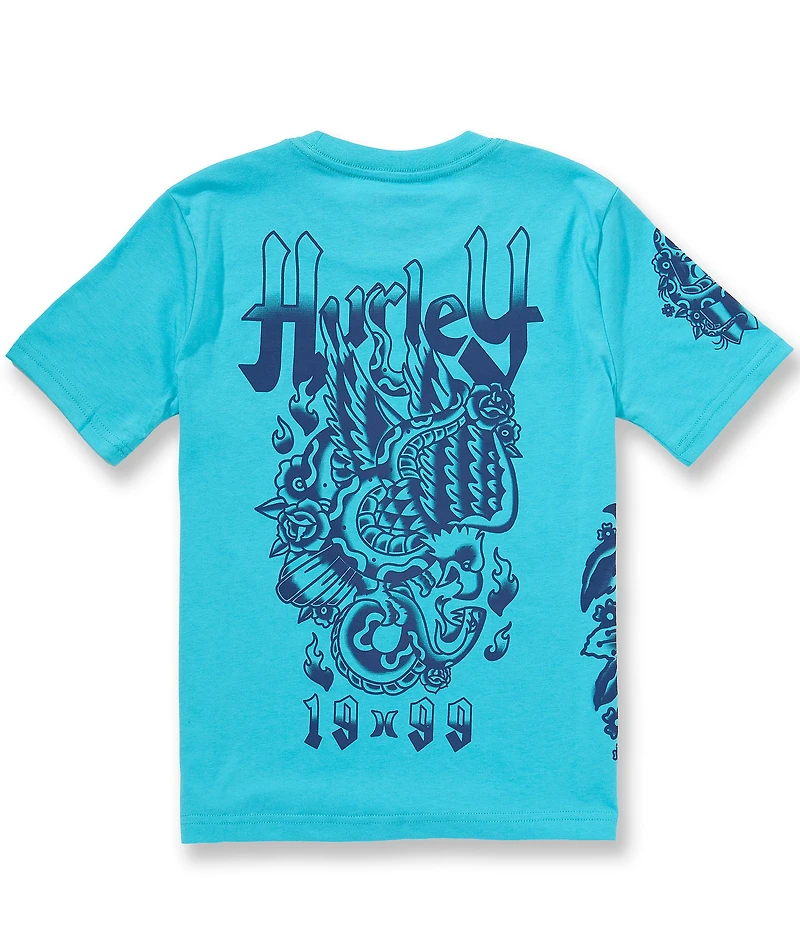 Hurley Big Boys Short Sleeve Multi Tattoo Tee