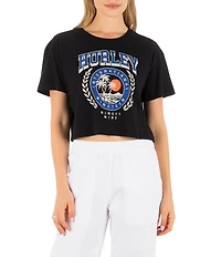 Hurley Academy Boxy Short Sleeve Cropped T-Shirt