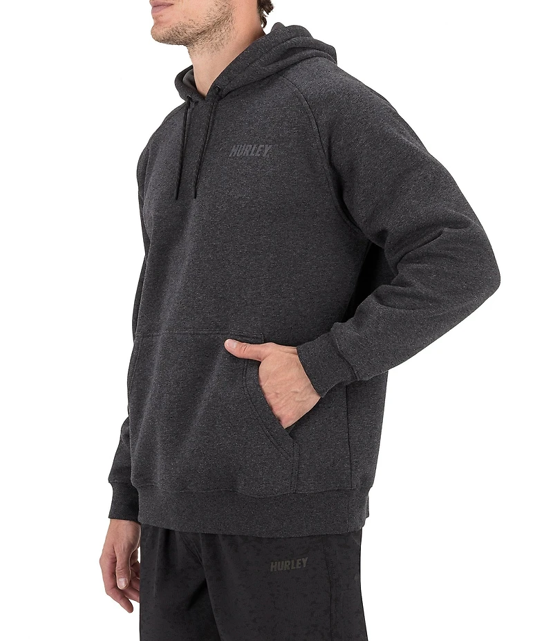 Hurley Acadia Heat Long Sleeve Logo Detailed Hoodie