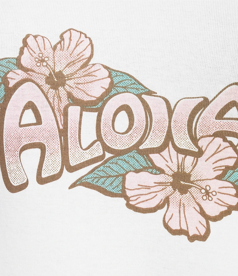 Hurley Aloha Graphic Sleeveless Cropped Tank Top