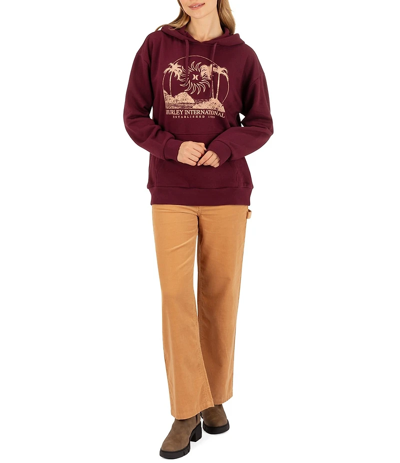 Hurley Archipelago Long Sleeve Oversized Hoodie