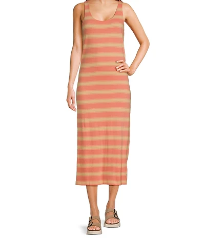 Hurley Better Days Striped Midi Dress