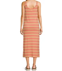 Hurley Better Days Striped Midi Dress