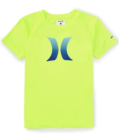 Hurley Big Boys 8-20 Short Sleeve Ombre Logo UPF 50+ T-Shirt
