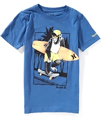 Hurley Big Boys Short Sleeve Monkey See Graphic T-Shirt