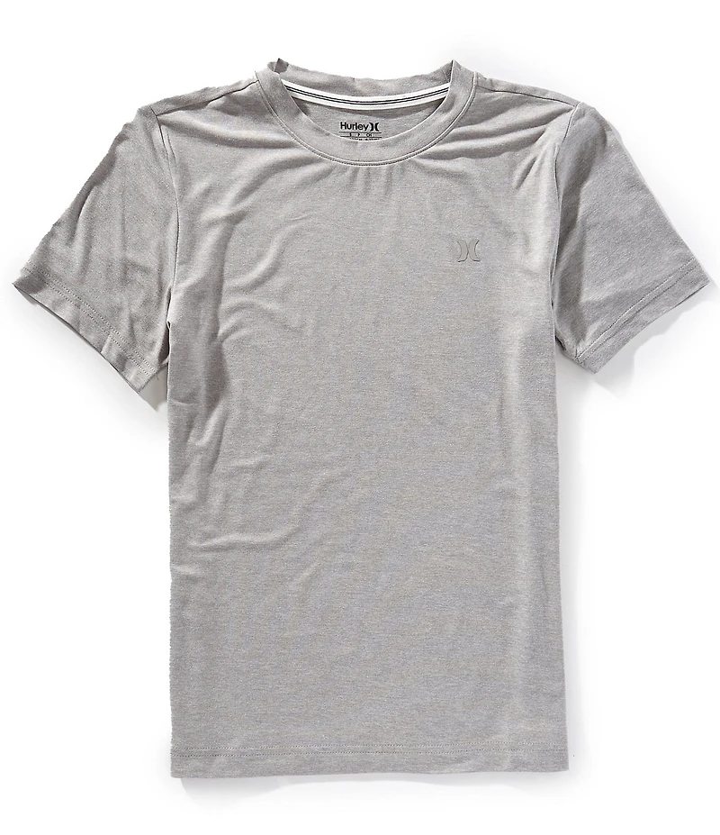 Hurley Big Boys 8-20 Short Sleeve Sunset H20-Dri Super-Stretch Peached Jersey T-Shirt