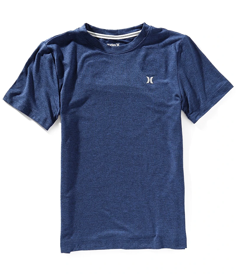 Hurley Big Boys 8-20 Short Sleeve Sunset H20-Dri Super-Stretch Peached Jersey T-Shirt