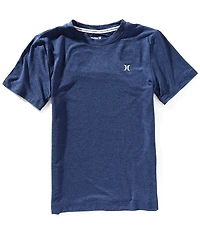 Hurley Big Boys 8-20 Short Sleeve Sunset H20-Dri Super-Stretch Peached Jersey T-Shirt