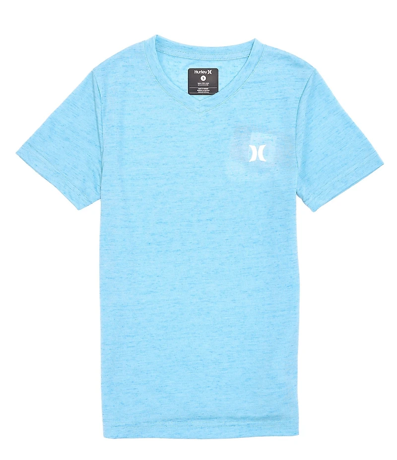 Hurley Big Boys 8-20 Short Sleeve V-Neck Cloud Slub Staple T-Shirt