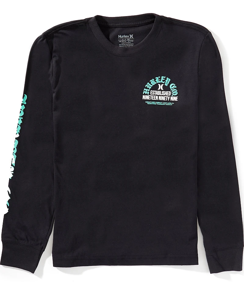 Hurley Big Boys Long-Sleeve Gothic Paradise T-Shirt