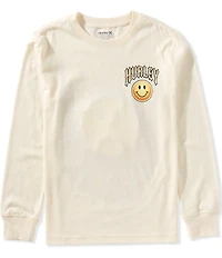 Hurley Big Boys Long-Sleeve Smiley Face Graphic T-Shirt