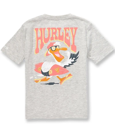 Hurley Big Boys Short Sleeve Pelican Heathered Jersey T-Shirt