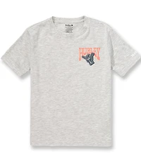 Hurley Big Boys Short Sleeve Pelican Heathered Jersey T-Shirt