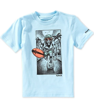 Hurley Big Boys Short Sleeves Beach Monkey T-Shirt