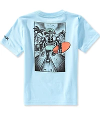Hurley Big Boys Short Sleeves Beach Monkey T-Shirt
