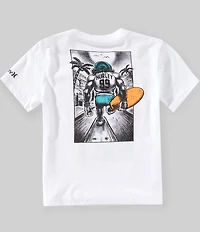 Hurley Big Boys Short Sleeves Beach Monkey T-Shirt