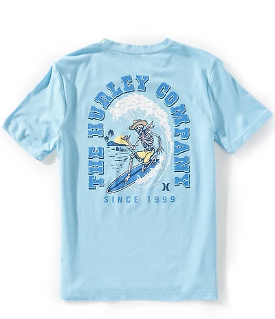 Hurley Big Boys Short Sleeves Rodeo Wave Poolside Tee
