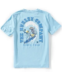 Hurley Big Boys Short Sleeves Rodeo Wave Poolside Tee