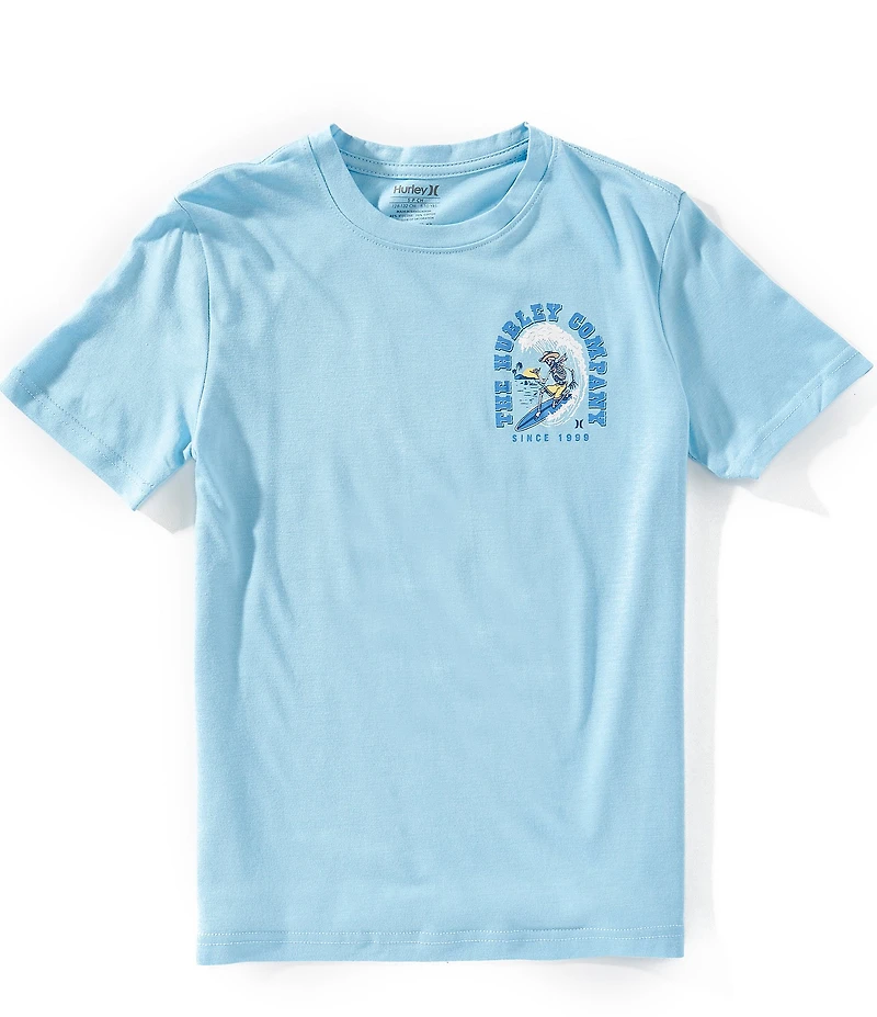 Hurley Big Boys Short Sleeves Rodeo Wave Poolside Tee
