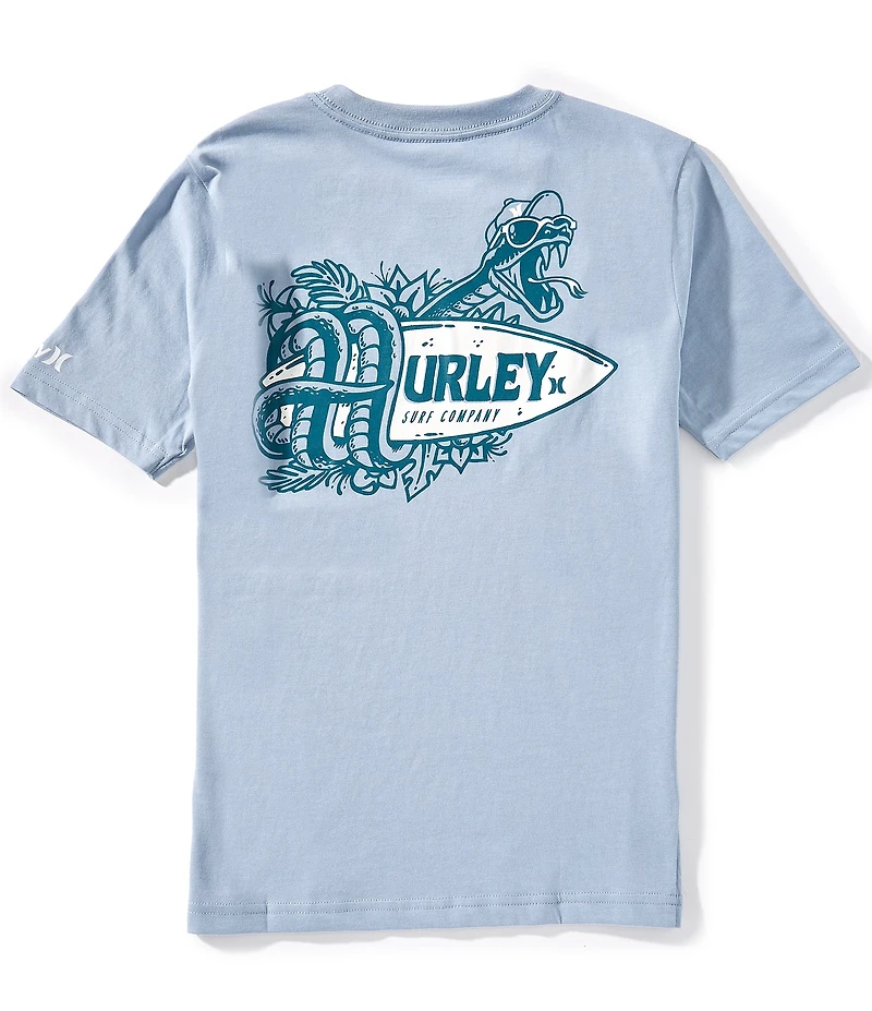 Hurley Big Boys Surf Snake Short Sleeve T-Shirt