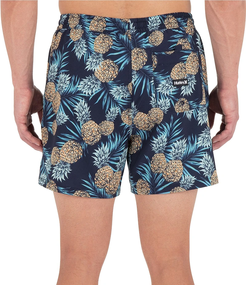 Hurley Cannonball 6#double; Inseam Volley Pineapple Swim Trunks
