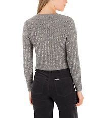 Hurley Day Trip Long Sleeve Wide Rib Sweater Knit Cardigan