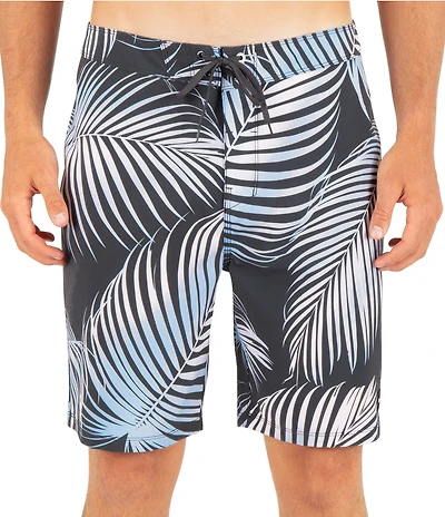 Hurley Eco Weekender 9#double; Inseam Palm Leaf Swim Trunks