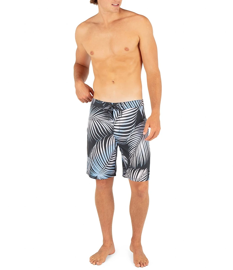 Hurley Eco Weekender 9#double; Inseam Palm Leaf Swim Trunks