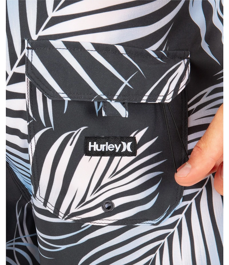 Hurley Eco Weekender 9#double; Inseam Palm Leaf Swim Trunks