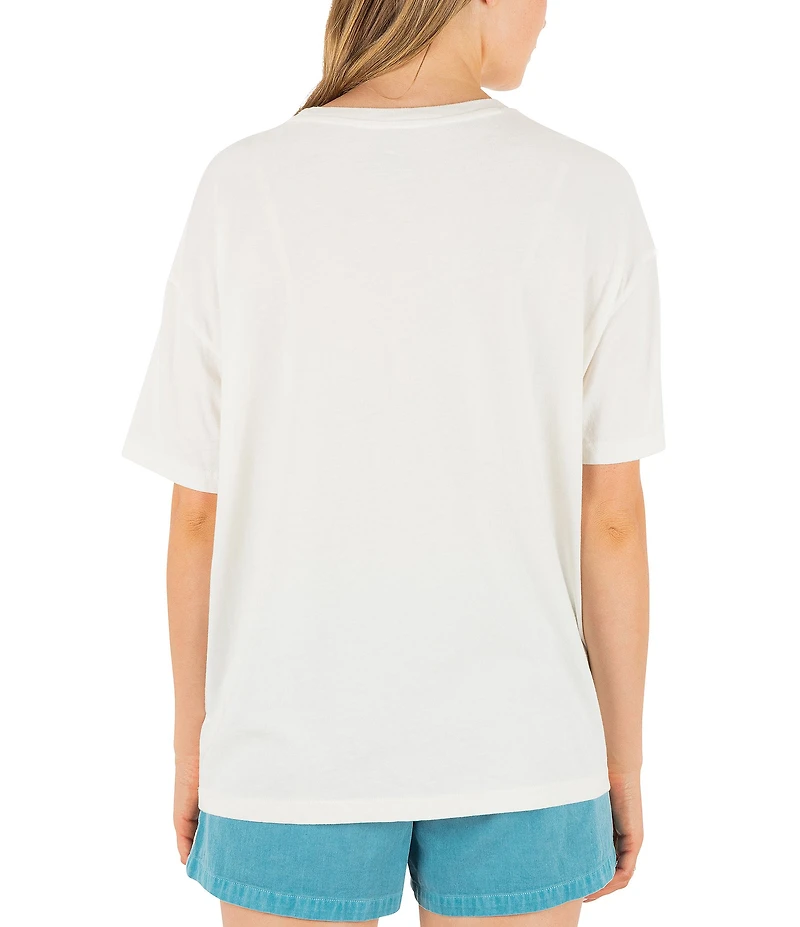 Hurley Fair Winds Short Sleeve Boyfriend T-Shirt