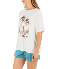 Hurley Fair Winds Short Sleeve Boyfriend T-Shirt
