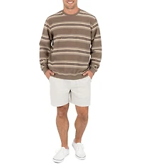 Hurley Hacienda Long-Sleeve Striped Crew Pullover