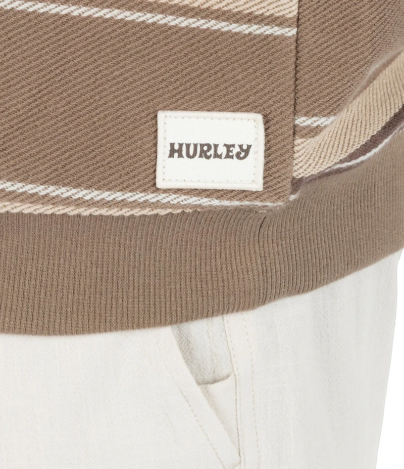 Hurley Hacienda Long-Sleeve Striped Crew Pullover