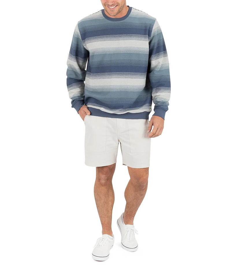 Hurley Hacienda Long-Sleeve Striped Crew Pullover