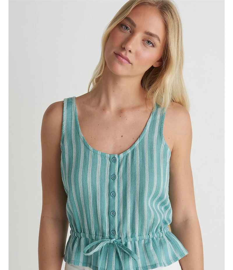 Hurley Hidden Treasures Sleeveless Stripe Dobby Tank Top