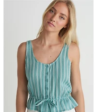 Hurley Hidden Treasures Sleeveless Stripe Dobby Tank Top