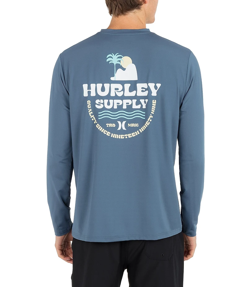 Hurley Hybrid UPF Long Sleeve Rashguard T-Shirt