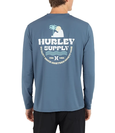 Hurley Hybrid UPF Long Sleeve Rashguard T-Shirt