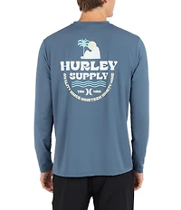 Hurley Hybrid UPF Long Sleeve Rashguard T-Shirt