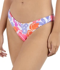 Hurley Island Floral Low Waist Moderate Coverage Hipster Swim Bottom